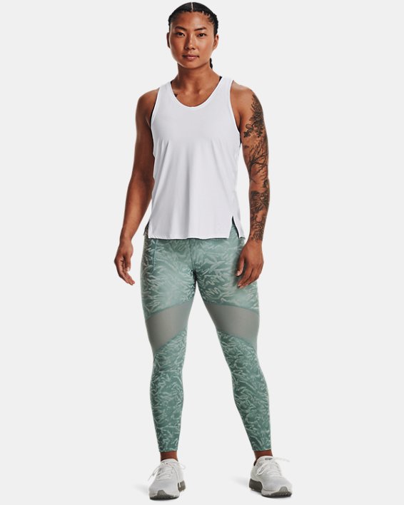 Women's UA Speedpocket Floral Tights in Gray image number 2